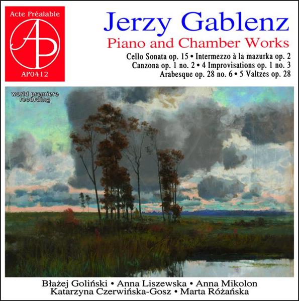Œuvres pour piano et musique de chambre - Front Cover