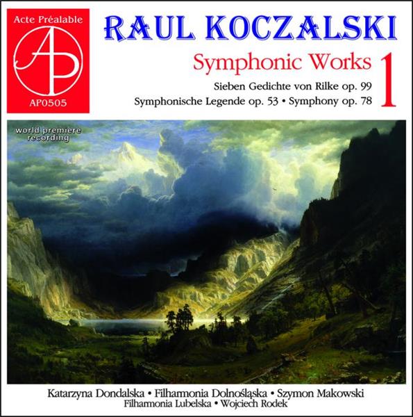 Œuvres symphoniques, Volume 1 - Front Cover