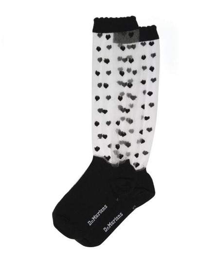 Chaussettes  de Dr. Martens - Short Heart Mesh Sock - Black - S-M - pour Unisexe - noir - Dr. Martens