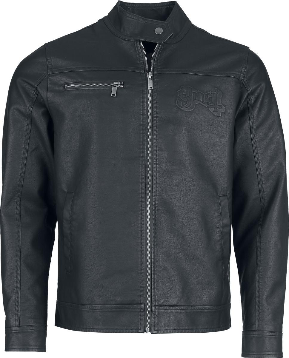 Veste en imitation cuir  de Ghost - Ghost - Collection Signature EMP - M à 3XL - pour Homme - noir - Ghost - View 2