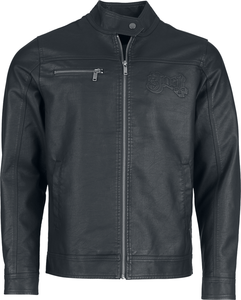 Veste en imitation cuir  de Ghost - Ghost - Collection Signature EMP - M à 3XL - pour Homme - noir - Ghost - View 2