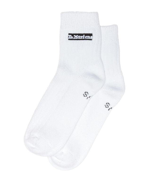 Chaussettes  de Dr. Martens - Short Plain Sock - S-M à M-L - pour Unisexe - blanc - Dr. Martens