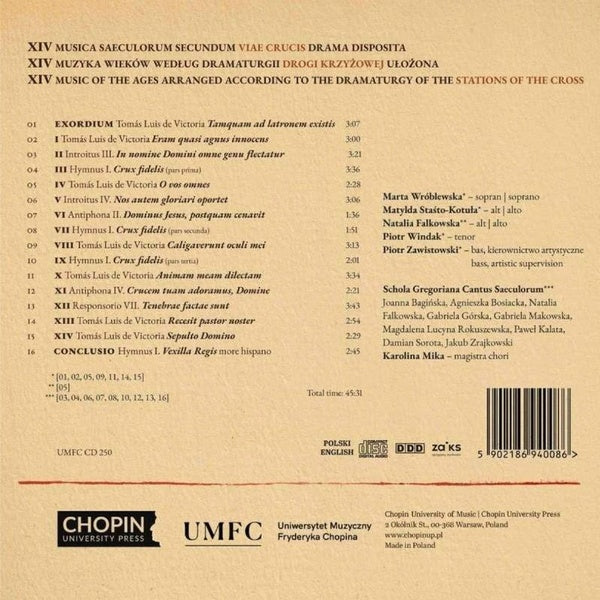 XIV. Musica saeculorum secundum Viae Crucis drama disposita - Front Cover