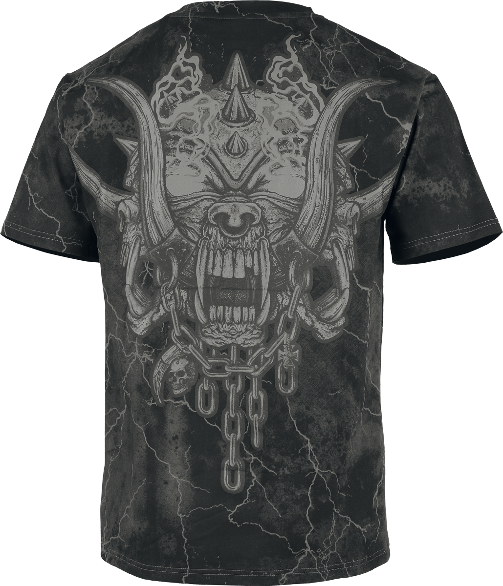 T-Shirt Manches courtes  de Motörhead - EMP Signature Collection - Heavyweight - M à 3XL - pour Homme - gris foncé - Motörhead - View 2