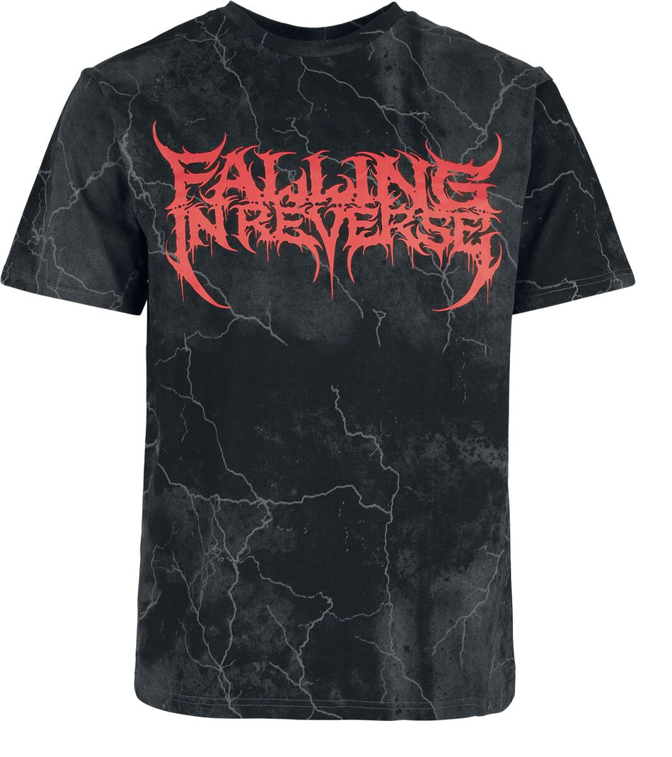T-Shirt Manches courtes de Falling In Reverse - EMP Signature Collection - Heavyweight - S à XXL - pour Homme - gris foncé - Falling In Reverse
