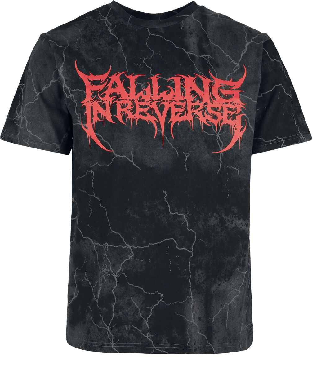 T-Shirt Manches courtes  de Falling In Reverse - EMP Signature Collection - Heavyweight - S à XXL - pour Homme - gris foncé - Falling In Reverse