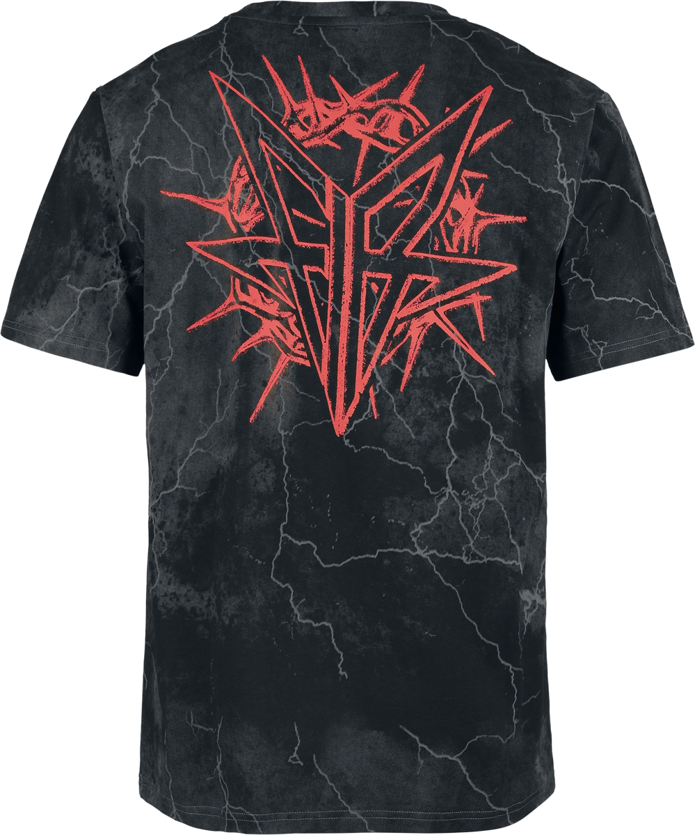 T-Shirt Manches courtes  de Falling In Reverse - EMP Signature Collection - Heavyweight - S à XXL - pour Homme - gris foncé - Falling In Reverse - View 2