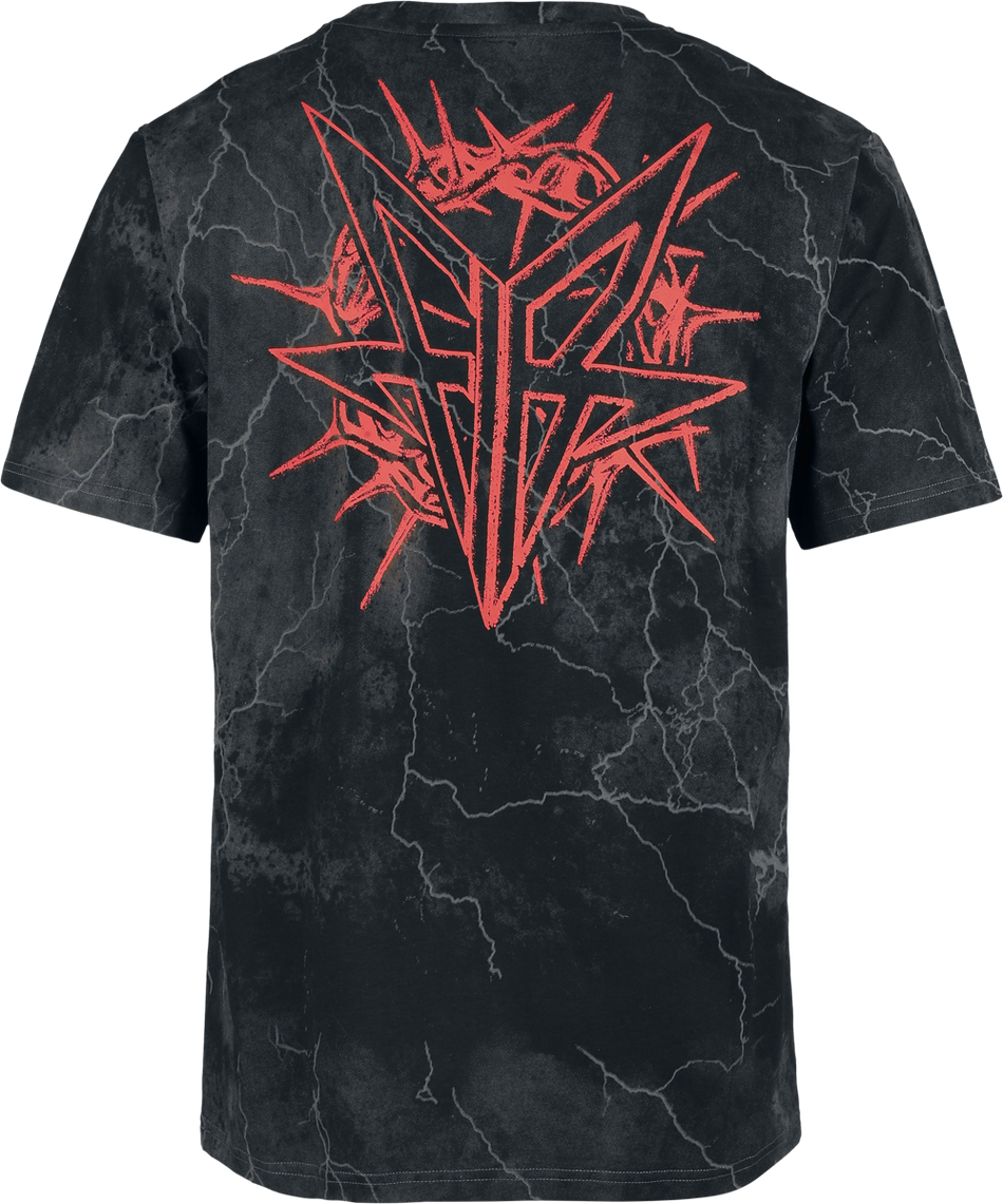 T-Shirt Manches courtes  de Falling In Reverse - EMP Signature Collection - Heavyweight - S à XXL - pour Homme - gris foncé - Falling In Reverse - View 2