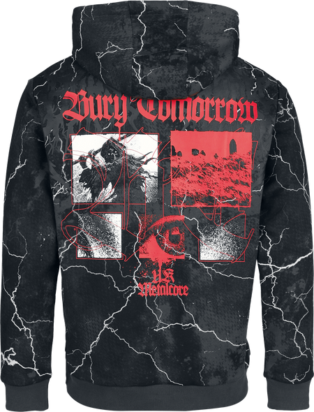 Sweat-shirt à capuche  de Bury Tomorrow - EMP Signature Collection - S à XXL - pour Homme - gris foncé - Bury Tomorrow - View 2