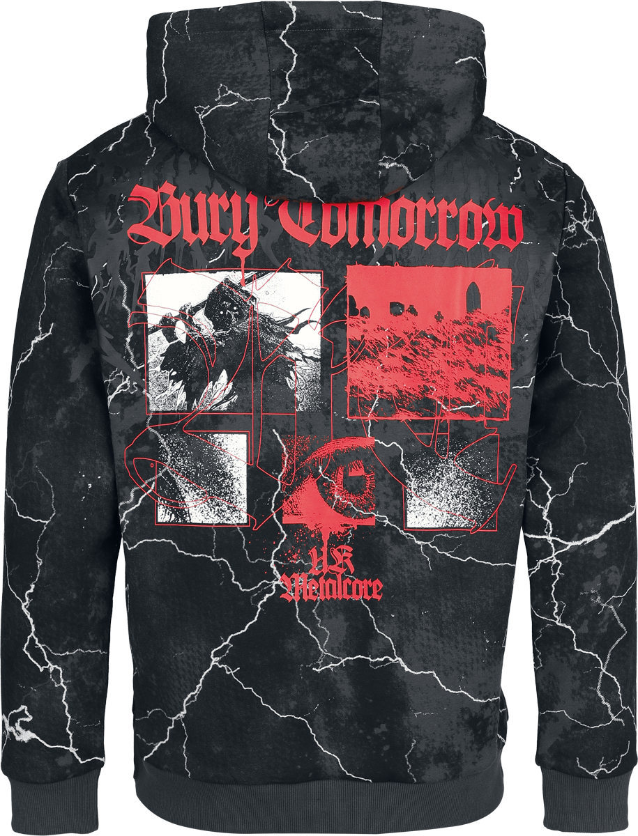 Sweat-shirt à capuche  de Bury Tomorrow - EMP Signature Collection - S à XXL - pour Homme - gris foncé - Bury Tomorrow - View 2