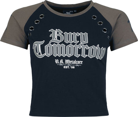 T-Shirt Manches courtes  de Bury Tomorrow - EMP Signature Collection - XS à XXL - pour Femme - noir/gris - Bury Tomorrow