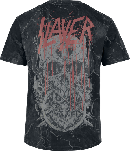 T-Shirt Manches courtes  de Slayer - EMP Signature Collection - Heavyweight - M à 3XL - pour Homme - gris foncé - Slayer - View 2