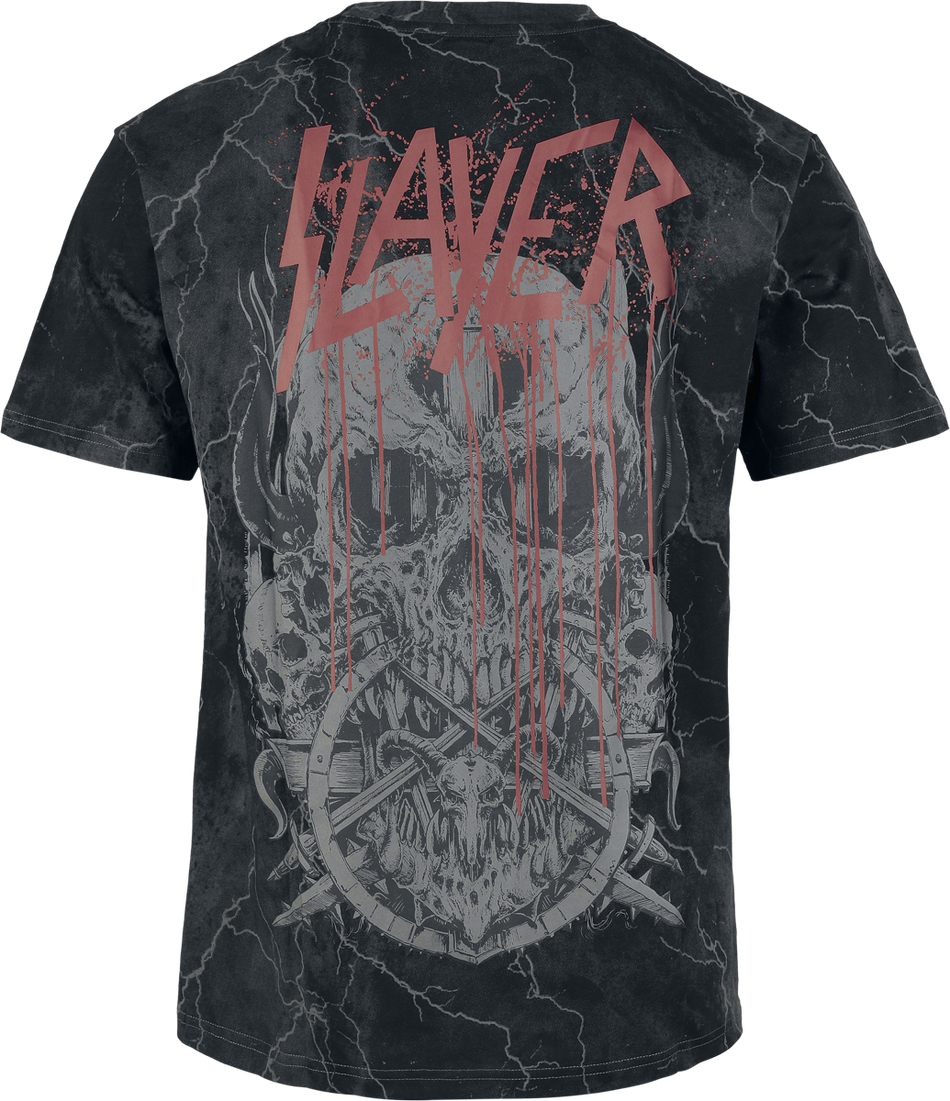 T-Shirt Manches courtes  de Slayer - EMP Signature Collection - Heavyweight - M à 3XL - pour Homme - gris foncé - Slayer - View 2