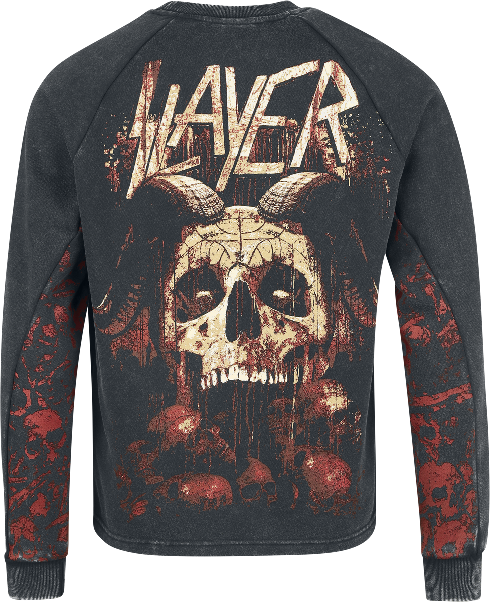 Sweat-shirt  de Slayer - EMP Signature Collection - S à 3XL - pour Homme - gris foncé - Slayer - View 2