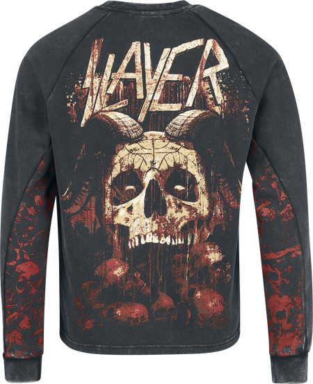 Sweat-shirt  de Slayer - EMP Signature Collection - S à 3XL - pour Homme - gris foncé - Slayer - View 2