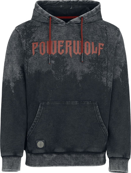 Sweat-shirt à capuche  de Powerwolf - EMP Signature Collection - M à 3XL - pour Homme - gris foncé/noir - Powerwolf
