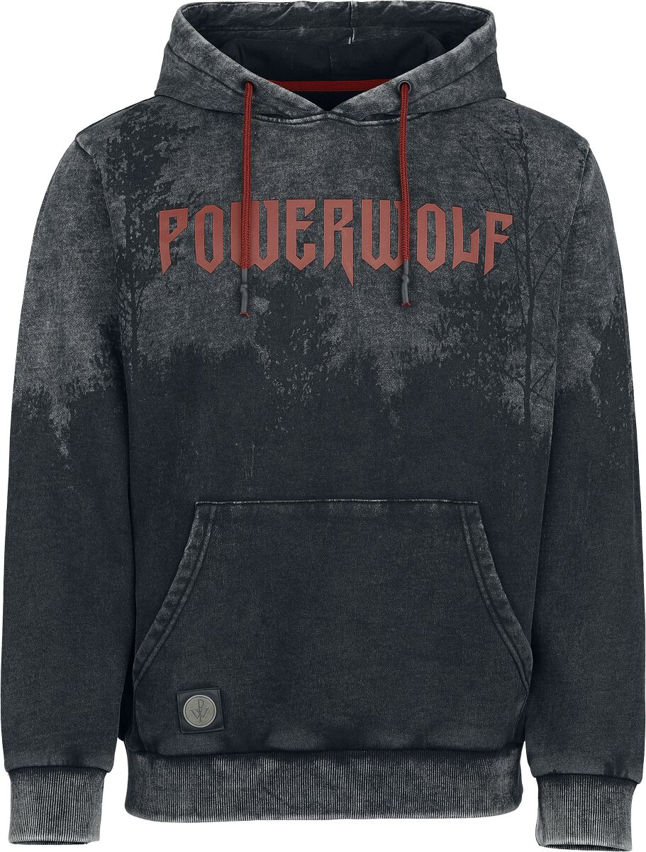 Sweat-shirt à capuche  de Powerwolf - EMP Signature Collection - M à 3XL - pour Homme - gris foncé/noir - Powerwolf