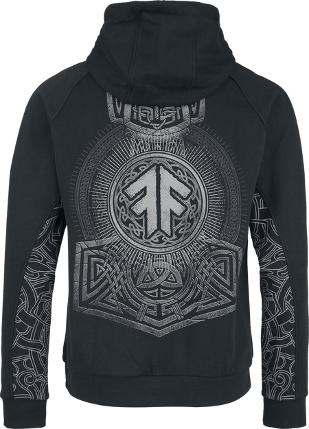 Sweat-shirt à capuche  de Amon Amarth - EMP Signature Collection - M à 3XL - pour Homme - gris - Amon Amarth - View 2