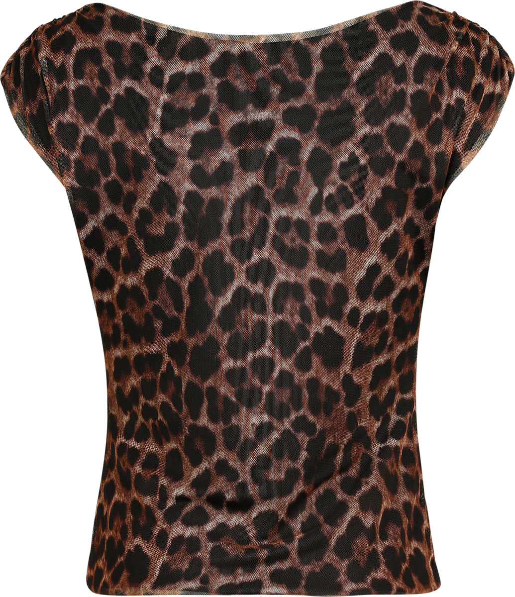 Top  de RED by EMP - Haut Double Épaisseur Léopard - S à XL - pour Femme - multicolore - RED by EMP - View 2