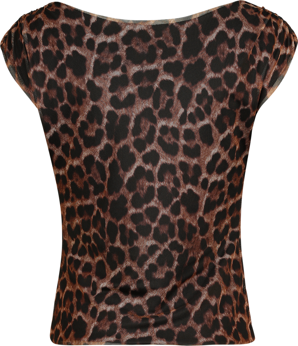 Top  de RED by EMP - Haut Double Épaisseur Léopard - S à XL - pour Femme - multicolore - RED by EMP - View 2