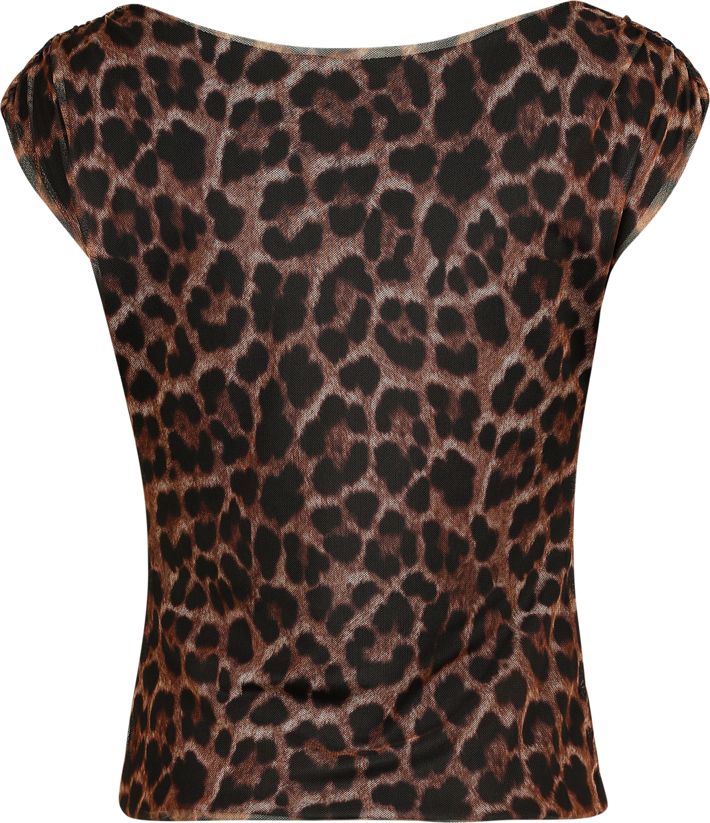 Top  de RED by EMP - Haut Double Épaisseur Léopard - S à M - pour Femme - multicolore - RED by EMP - View 2