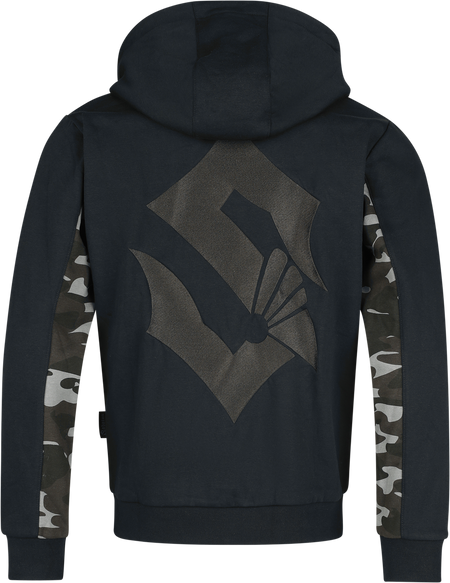 Sweat-shirt zippé à capuche  de Sabaton - EMP Signature Collection - M à 3XL - pour Homme - noir/camouflage - Sabaton - View 2