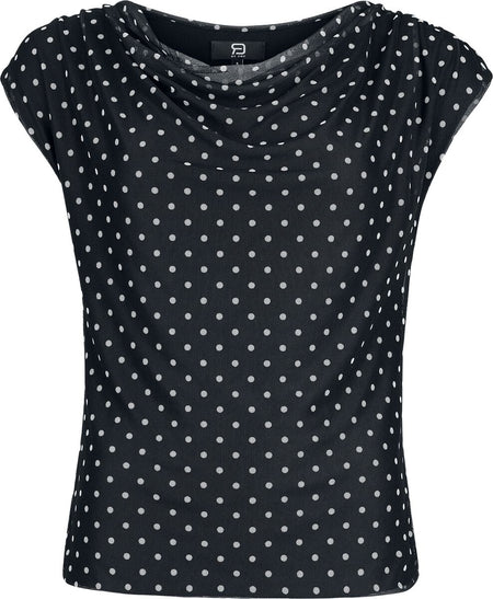 Top  de RED by EMP - Haut Double Épaisseur À Pois - S à XL - pour Femme - noir - RED by EMP