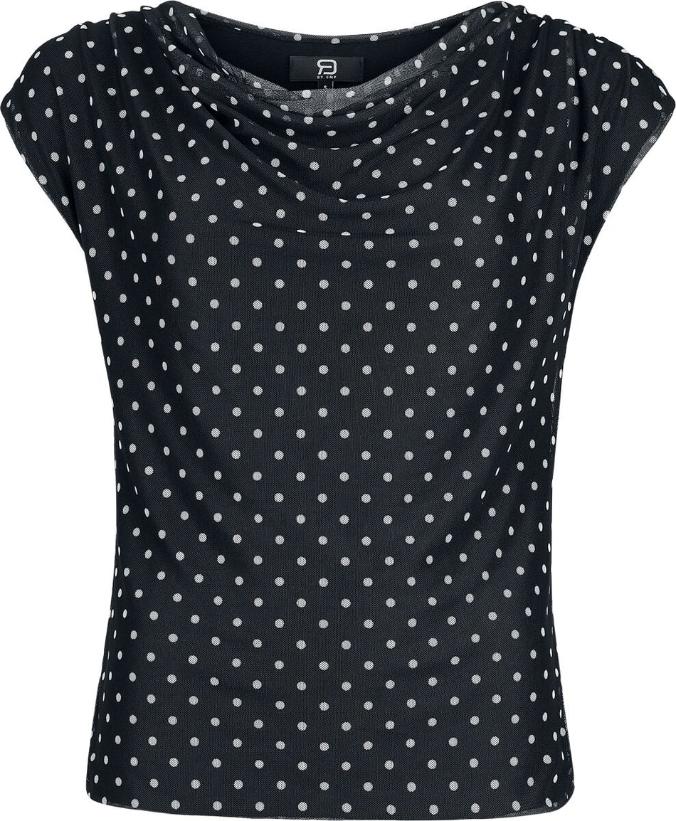 Top  de RED by EMP - Haut Double Épaisseur À Pois - S à XL - pour Femme - noir - RED by EMP