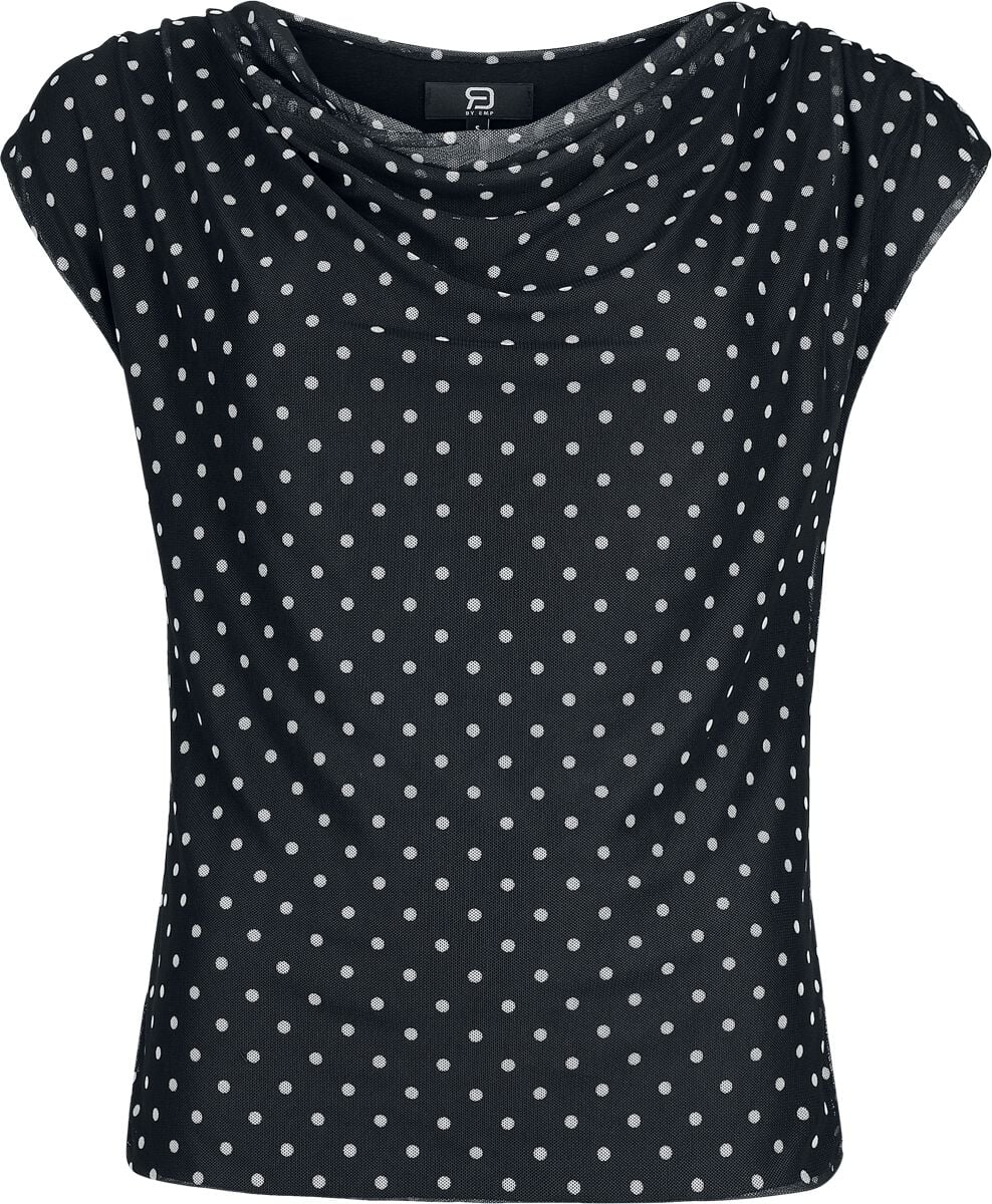 Top  de RED by EMP - Haut Double Épaisseur À Pois - S à XL - pour Femme - noir - RED by EMP