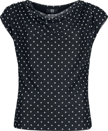 Top  de RED by EMP - Haut Double Épaisseur À Pois - S à XL - pour Femme - noir - RED by EMP
