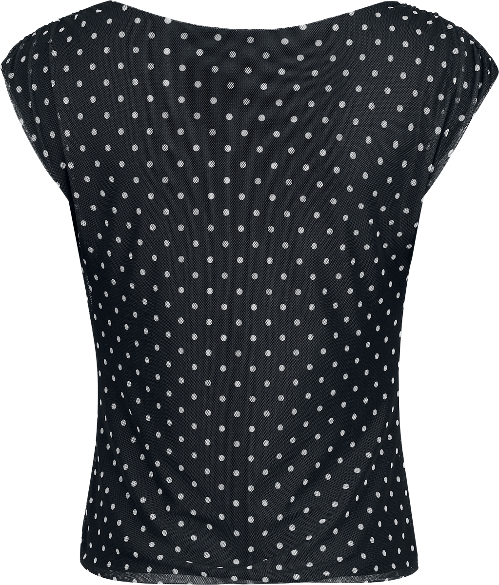 Top  de RED by EMP - Haut Double Épaisseur À Pois - S à XL - pour Femme - noir - RED by EMP - View 2