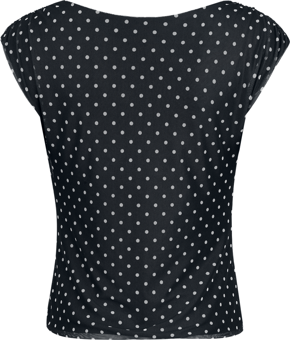 Top  de RED by EMP - Haut Double Épaisseur À Pois - S à XL - pour Femme - noir - RED by EMP - View 2