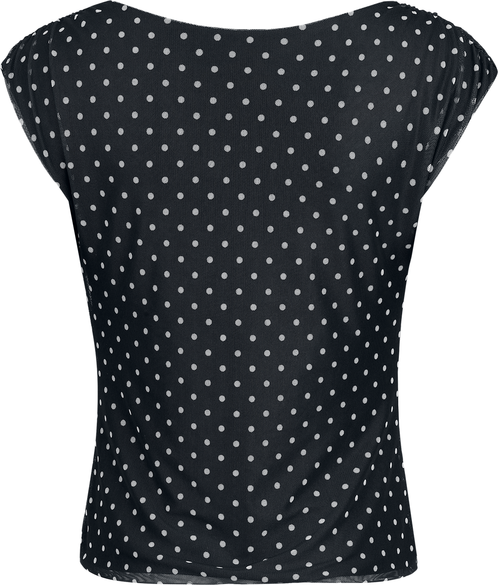 Top  de RED by EMP - Haut Double Épaisseur À Pois - S à XL - pour Femme - noir - RED by EMP - View 2