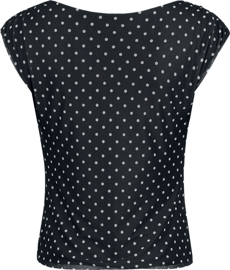 Top  de RED by EMP - Haut Double Épaisseur À Pois - S à XL - pour Femme - noir - RED by EMP - View 2