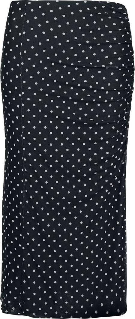 Jupe mi-longue  de RED by EMP - Jupe à Pois - S à XL - pour Femme - noir - RED by EMP