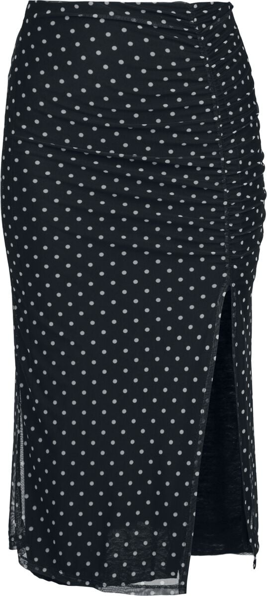 Jupe mi-longue  de RED by EMP - Jupe à Pois - S à XL - pour Femme - noir - RED by EMP