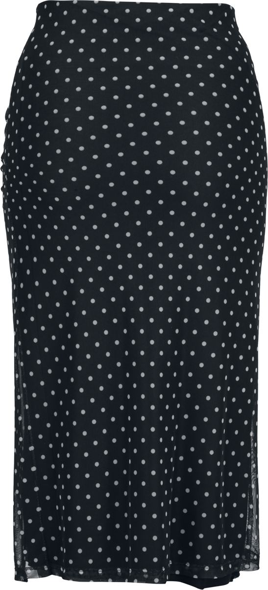 Jupe mi-longue  de RED by EMP - Jupe à Pois - S à XL - pour Femme - noir - RED by EMP - View 2