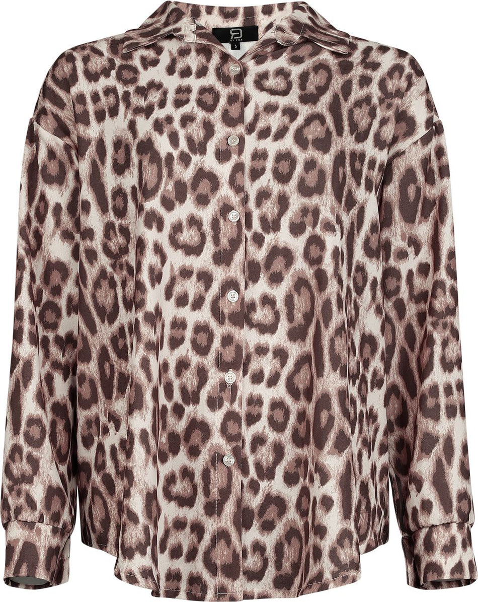 Chemisier  de RED by EMP - Blouse oversize à motif léopard - S à XL - pour Femme - multicolore - RED by EMP