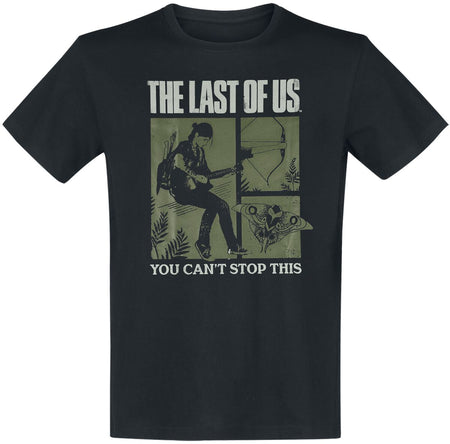 T-Shirt Manches courtes Gaming de The Last Of Us - Butterfly - S à XXL - pour Homme - noir - The Last Of Us