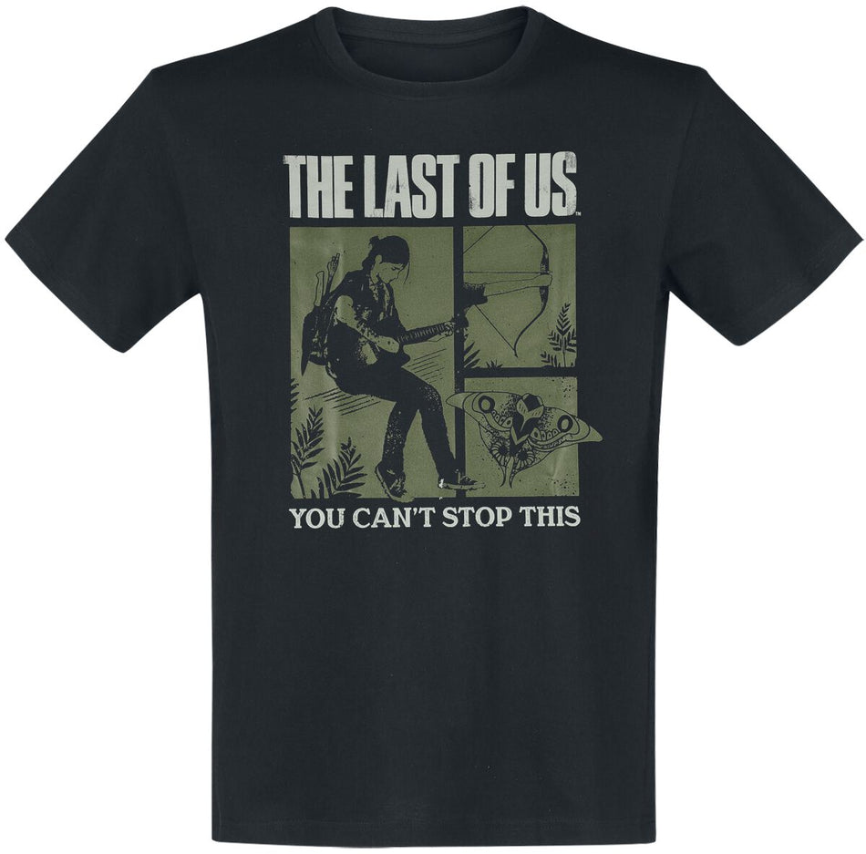 T-Shirt Manches courtes Gaming de The Last Of Us - Butterfly - S à XXL - pour Homme - noir - The Last Of Us