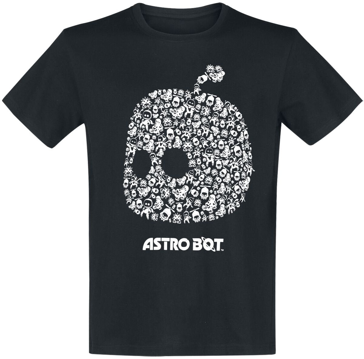 T-Shirt Manches courtes Gaming de Astro Bot - S à XXL - pour Homme - noir - Astro Bot