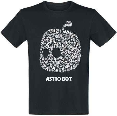T-Shirt Manches courtes Gaming de Astro Bot - S à XXL - pour Homme - noir - Astro Bot