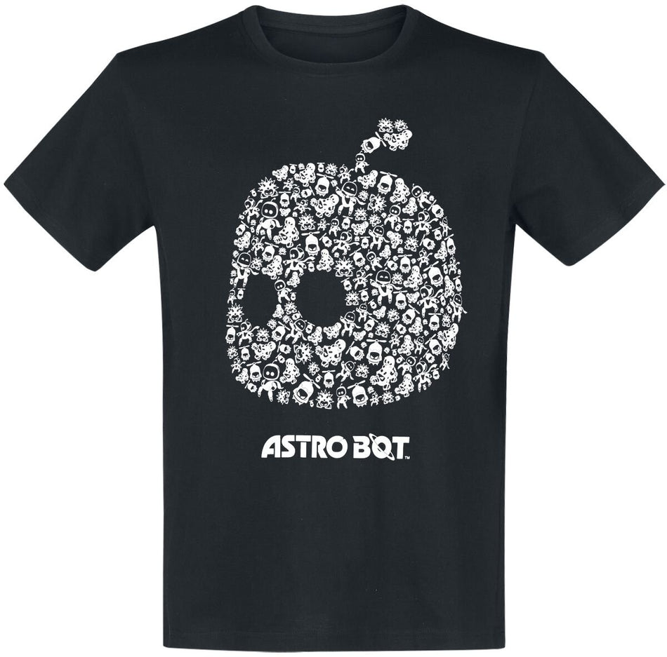 T-Shirt Manches courtes Gaming de Astro Bot - S à XXL - pour Homme - noir - Astro Bot