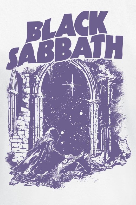 T-Shirt Manches courtes  de Black Sabbath - Into The Void - S à 3XL - pour Homme - blanc - Black Sabbath - View 2