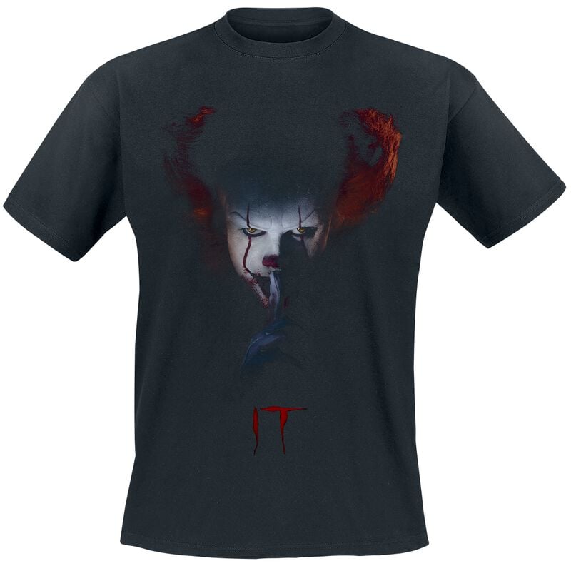 T-Shirt Manches courtes  de ÇA - Pennywise - Quiet - S à 3XL - pour Homme - noir - ÇA