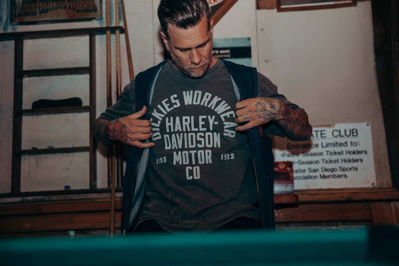 T-Shirt Manches courtes  de Dickies - DICKIES X HARLEY DAVIDSON - T-Shirt - S à XXL - pour Homme - noir - Dickies - View 2