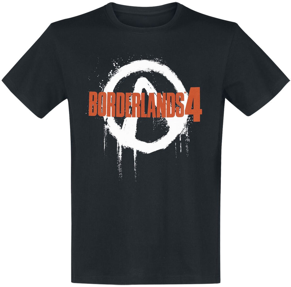 T-Shirt Manches courtes Gaming de Borderlands - Borderlands 4 Logo - S à XXL - pour Homme - noir - Borderlands
