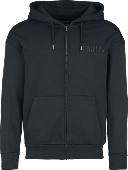 Sweat-shirt zippé à capuche  de Snoopy - S à 3XL - pour Homme - noir - Snoopy