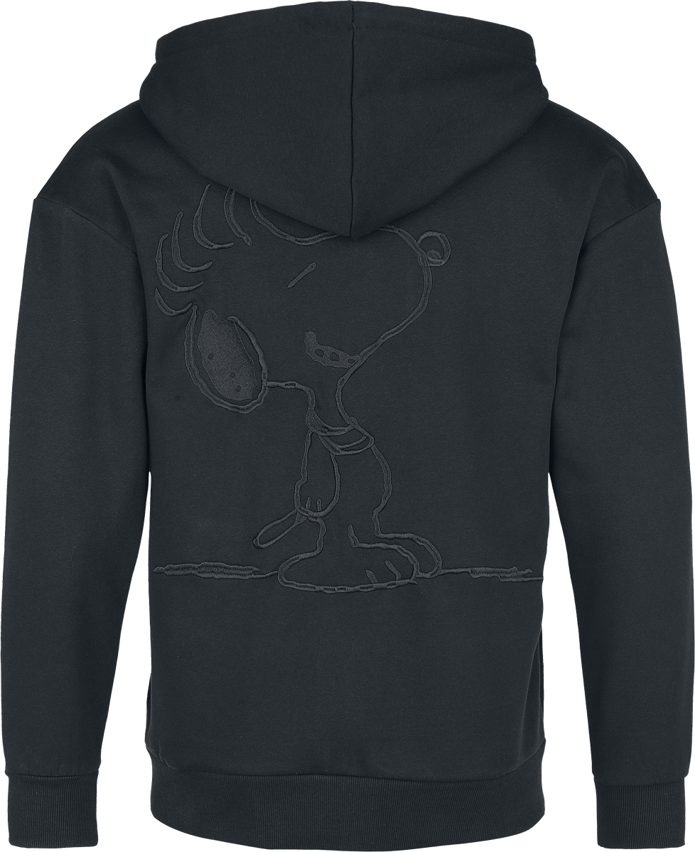 Sweat-shirt zippé à capuche  de Snoopy - S à 3XL - pour Homme - noir - Snoopy - View 2