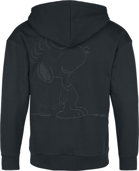 Sweat-shirt zippé à capuche  de Snoopy - S à 3XL - pour Homme - noir - Snoopy - View 2